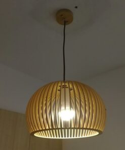 đèn thả trang trí bàn ăn chao nhôm đơn giản