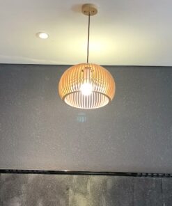 đèn thả trang trí bàn ăn chao nhôm đơn giản