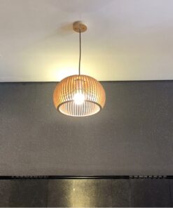 đèn thả trang trí bàn ăn chao nhôm đơn giản