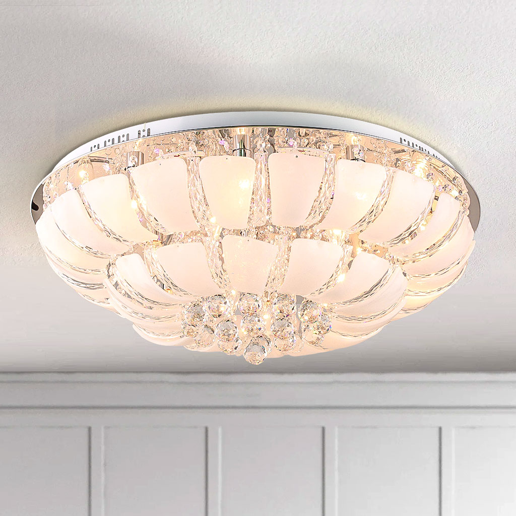 Đèn mâm ốp trần pha lê C9006