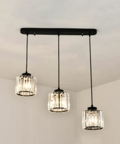 Bộ đèn thả bàn ăn thủy tinh 3 bóng hiện đại