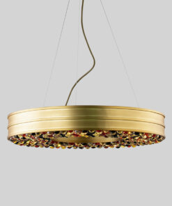 Đèn thả đồng pha lê trang trí bàn ăn cao cấp