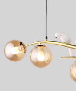 đèn thả trang trí, đèn thả trang trí bàn ăn, đèn chùm trang trí bàn ăn,đèn thả 4 bóng,đèn thả con chim,đèn thả