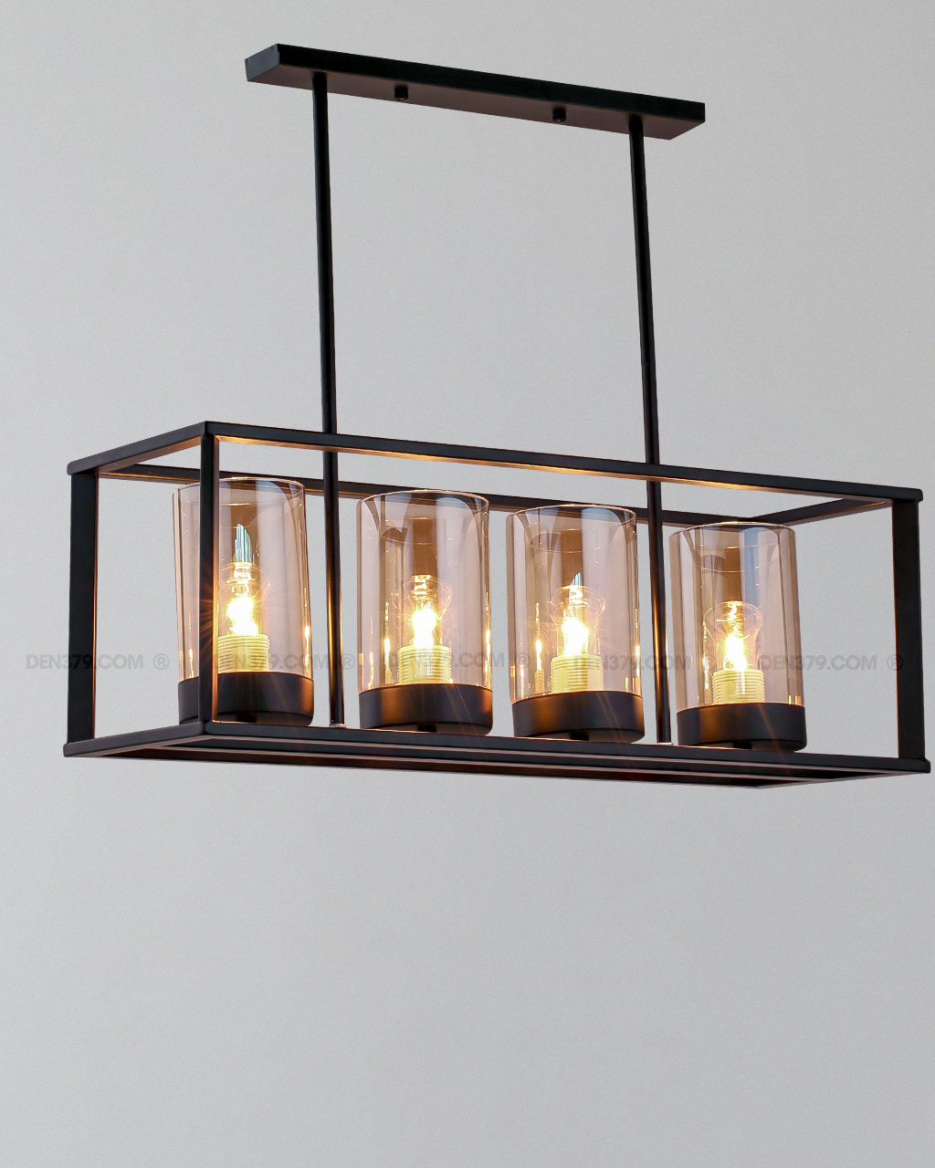 Đèn thả trang trí lồng kính 4 bóng D2153