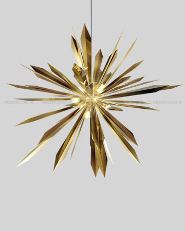 đèn thả cao cấp trang trí phòng khách nghệ thuật đương đại, hiện đại, sang trọng, ấn tượng