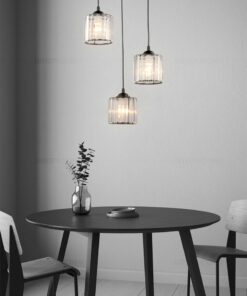 đèn thả 3 bóng,đèn trang trí, đèn thả, thả pha lê, đèn bàn ăn