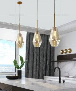 đèn thả,đèn thả trang trí,đèn thả thủy tinh,đèn thả màu trà