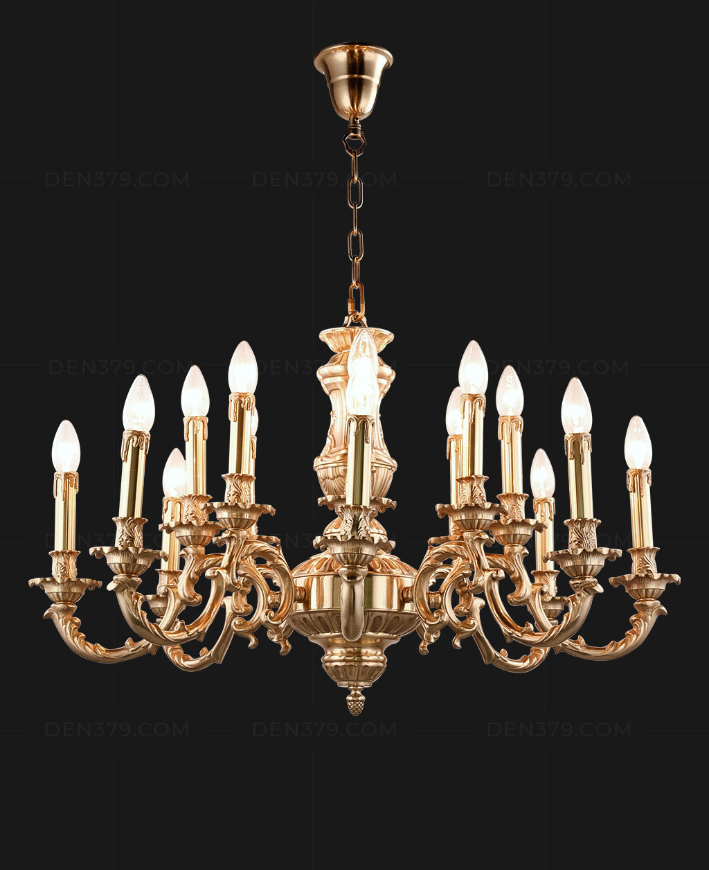Đèn chùm trang trí cổ điển 16 tay D2380
