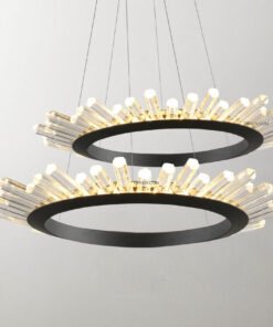 Đèn thả trang trí vòng tròn pha lê D3045