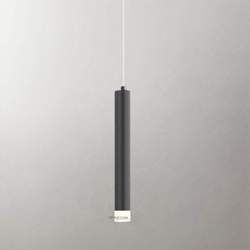 Đèn thả LED ống kim loại đen D3069