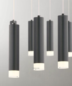 Đèn thả LED ống kim loại đen D3069