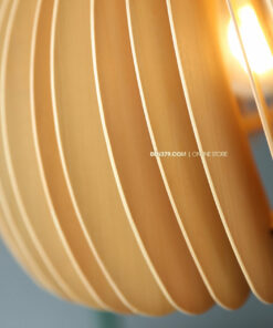 Đèn thả gỗ trang trí D3111