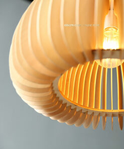 Đèn thả gỗ trang trí D3111