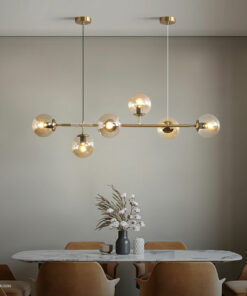Đèn thả trang trí 6 bóng thủy tinh hiện đại D3143