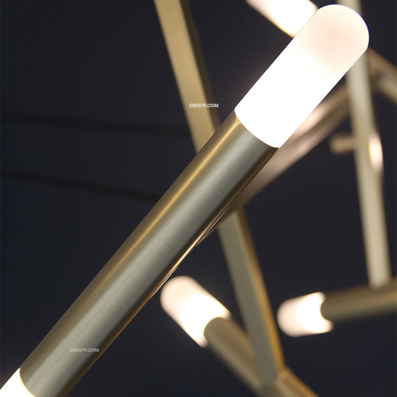 Đèn chùm trang trí ống trúc 10 nhánh D3152