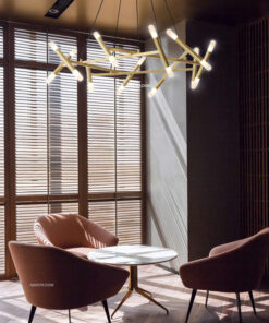 Đèn chùm trang trí ống trúc 10 nhánh D3152