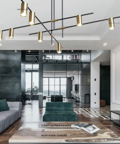 Đèn chùm trang trí rọi 12 đầu hiện đại D3154