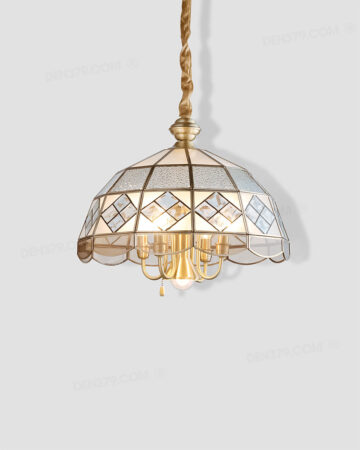 Đèn thả đồng bóng nến LED trang trí 40070