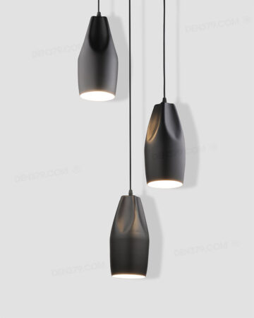 Bộ đèn thả bàn ăn 3 chiếc chụp nón trang trí 42772