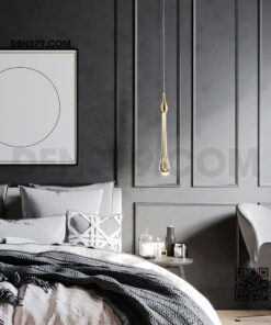 Đèn thả trang trí giọt nước pha lê cao cấp DK6828