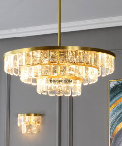 Đèn chùm đồng pha lê hiện đại cao cấp DN6046Đèn chùm đồng pha lê hiện đại cao cấp DN6046