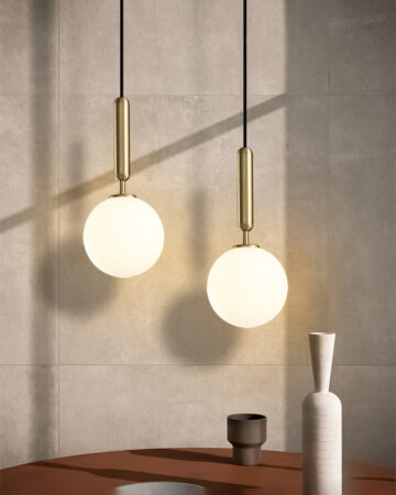 Đèn thả trang trí quả cầu thủy tinh thân vàng cao cấp THCN192-21