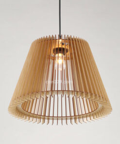 Đèn thả trang trí gỗ thủ công G2001