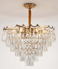 đèn chùm pha lê hiện đại