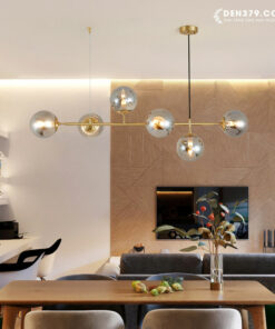 Đèn chùm trang trí bàn ăn hiện đại