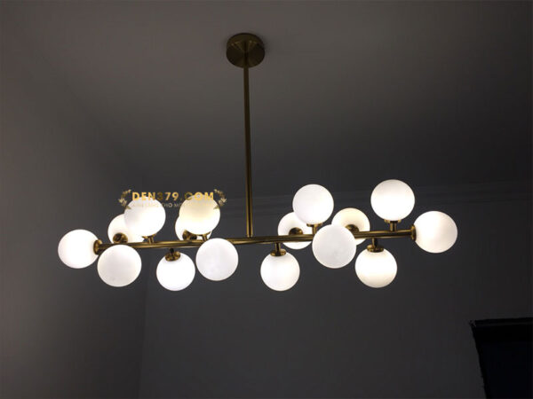 Đèn thả trang trí thủy tinh 16 bóng hiện đại