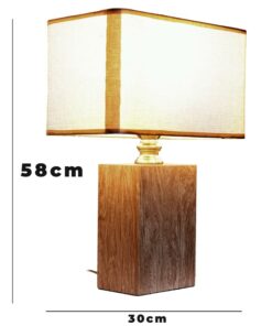 Đèn ngủ để bàn gỗ - Đèn bàn gỗ trang trí phòng khách