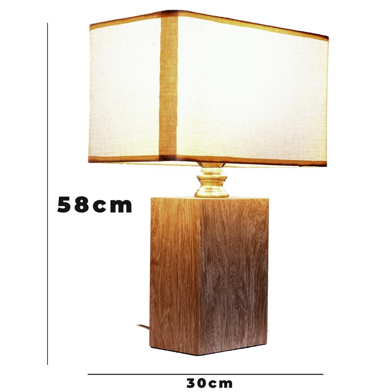 Đèn ngủ để bàn gỗ - Đèn bàn gỗ trang trí phòng khách