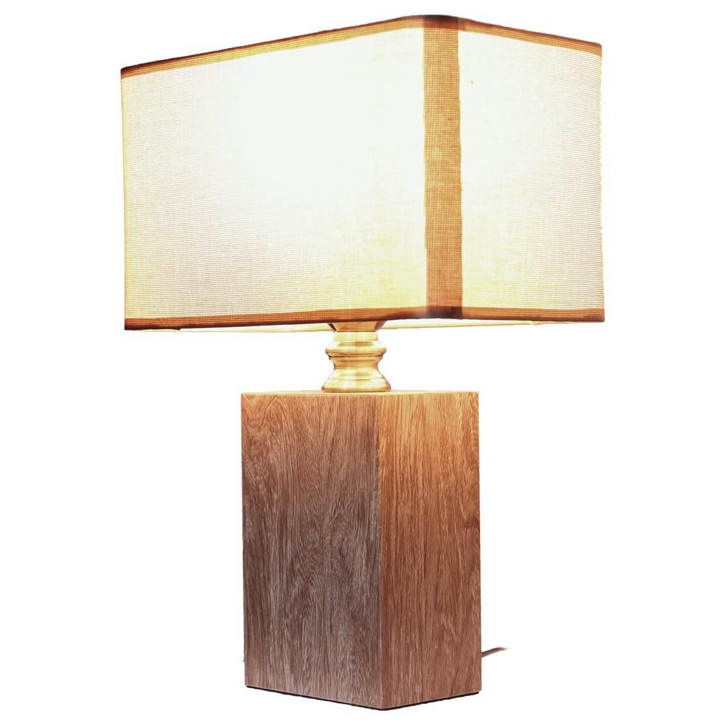 Đèn ngủ để bàn gỗ - Đèn bàn gỗ trang trí phòng khách