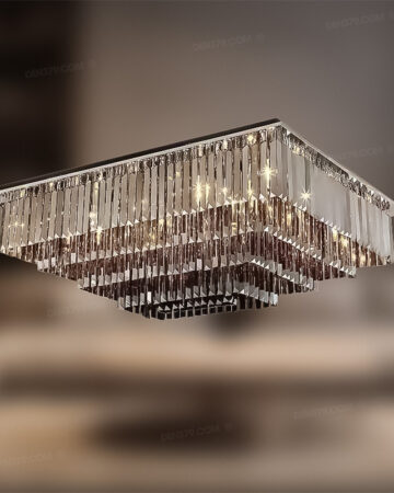 Đèn ốp trần pha lê cao cấp 74987