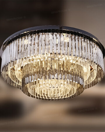 Đèn ốp trần pha lê cao cấp 75011