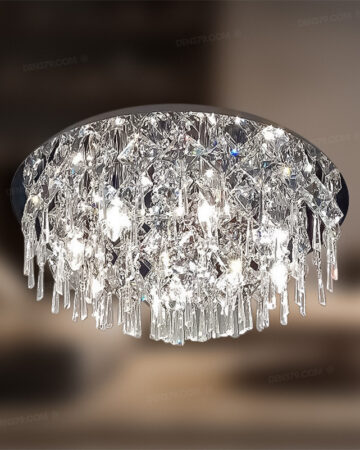 Đèn ốp trần pha lê cao cấp 75024