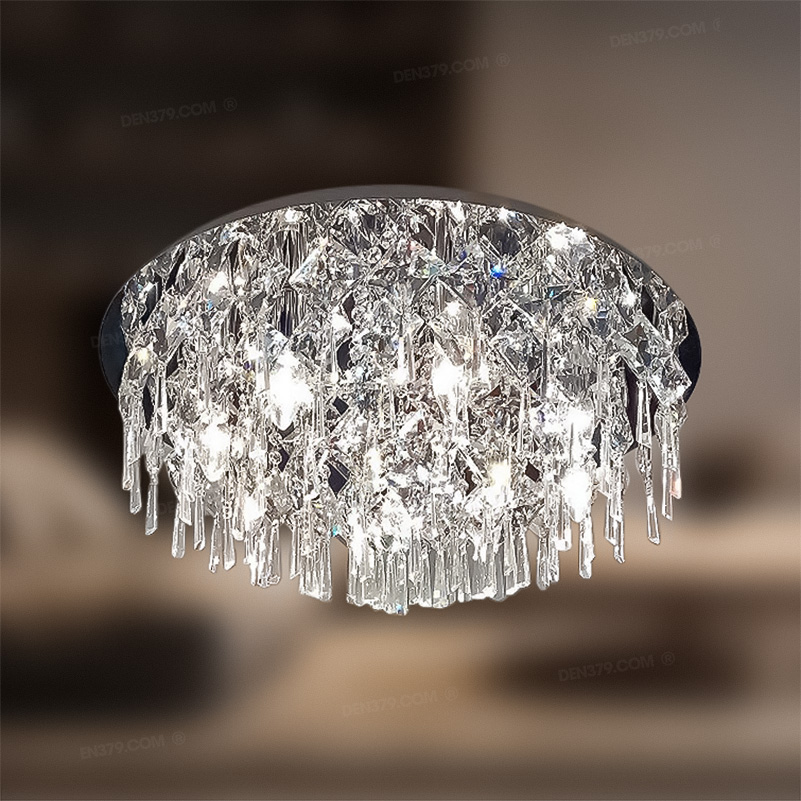 Đèn ốp trần pha lê cao cấp 75024