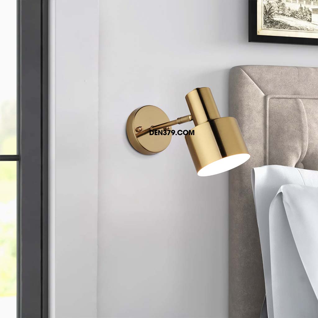 Đèn tường ống rọi xi vàng cao cấp xoay QH507