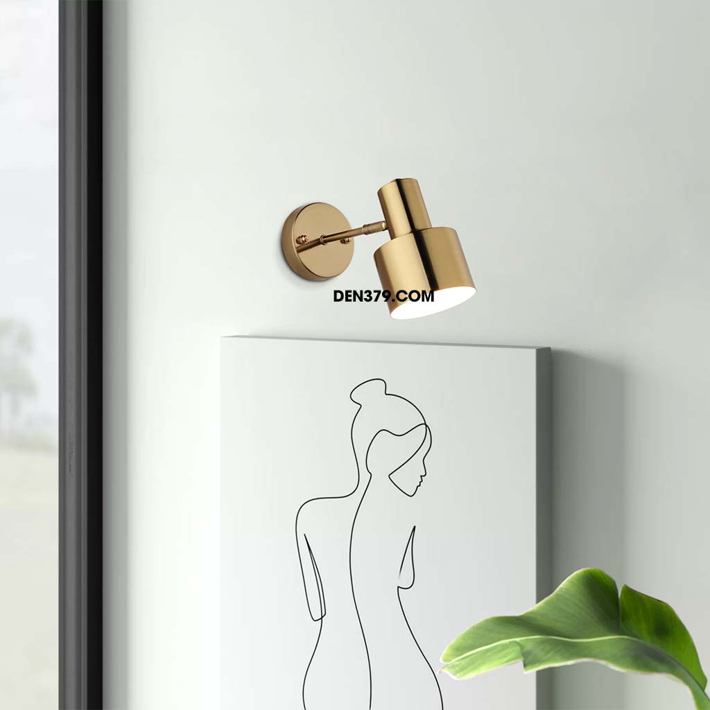 Đèn tường ống rọi xi vàng cao cấp xoay QH507