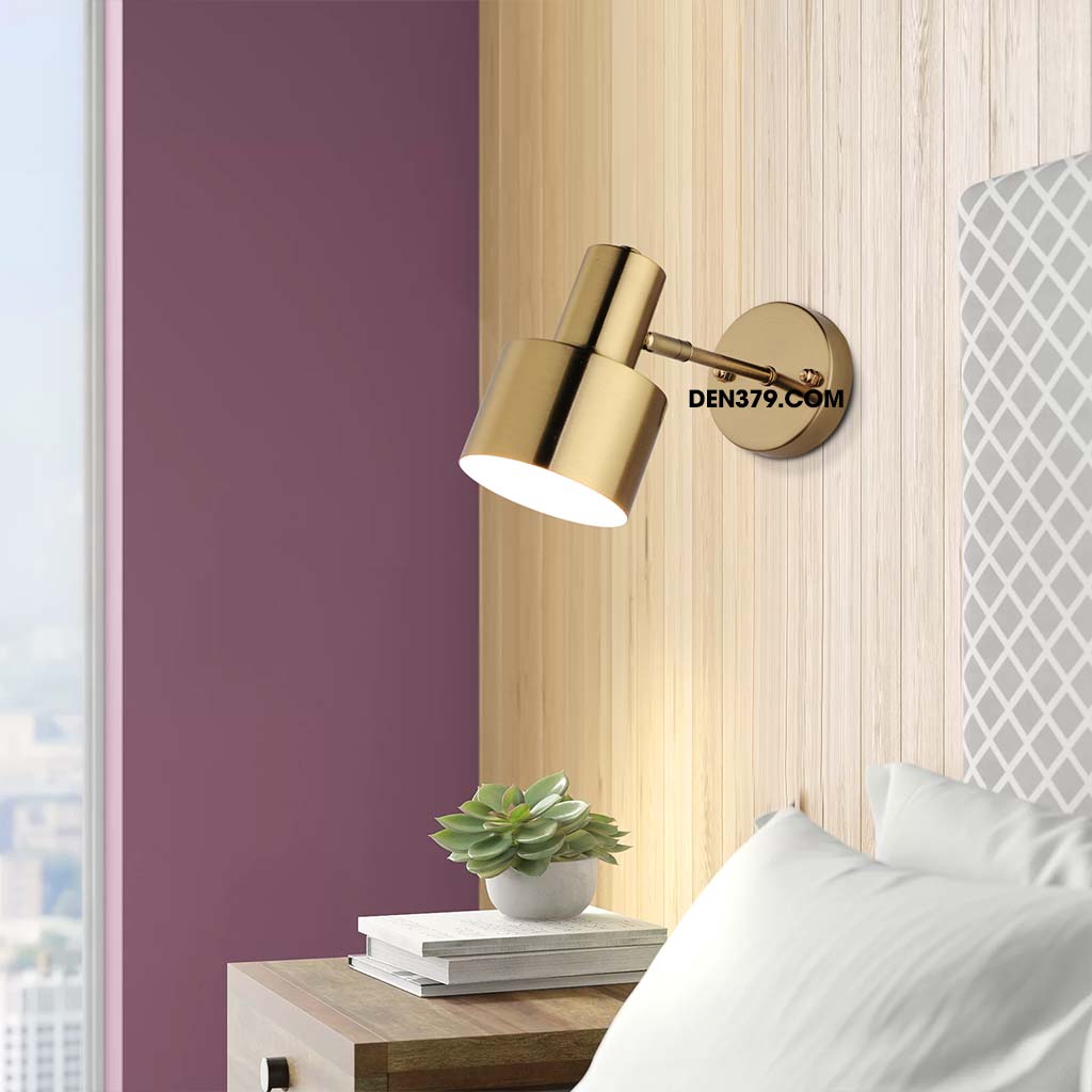 Đèn tường ống rọi xi vàng cao cấp xoay QH507
