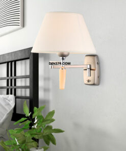 Đèn ngủ gắn tường thân inox chụp vải cao cấp QK2000/A1