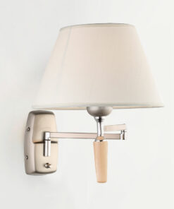 Đèn ngủ gắn tường thân inox chụp vải cao cấp QK2000/A1