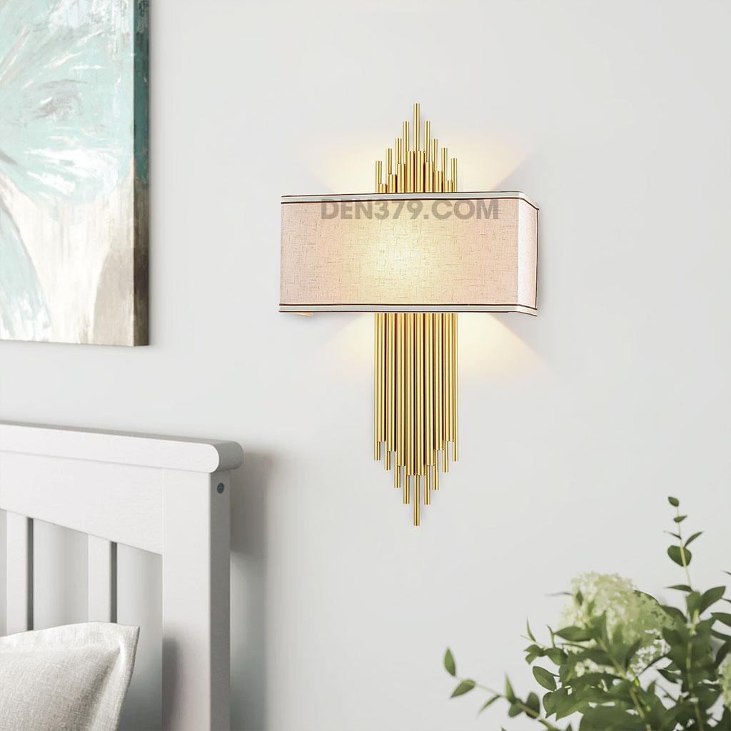 Đèn tường decor chụp vải cao cấp QK849A