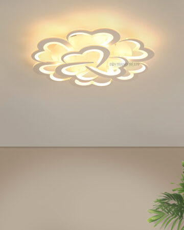 Đèn LED ốp trần trang trí 9 cánh trái tim C262