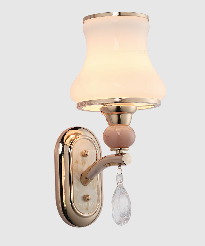 Đèn tường chụp thủy tinh hoa văn trang trí SC145