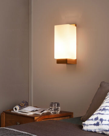 Đèn ngủ gắn tường đế gỗ trang trí SC167