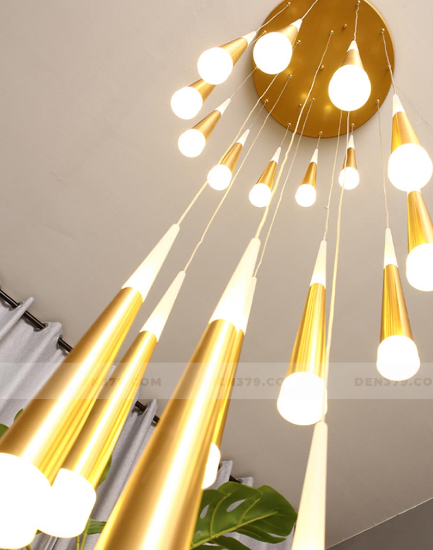 Đèn chùm thả thông tầng cầu thang DTNT 6894A, KD6017, PH9-TH8004