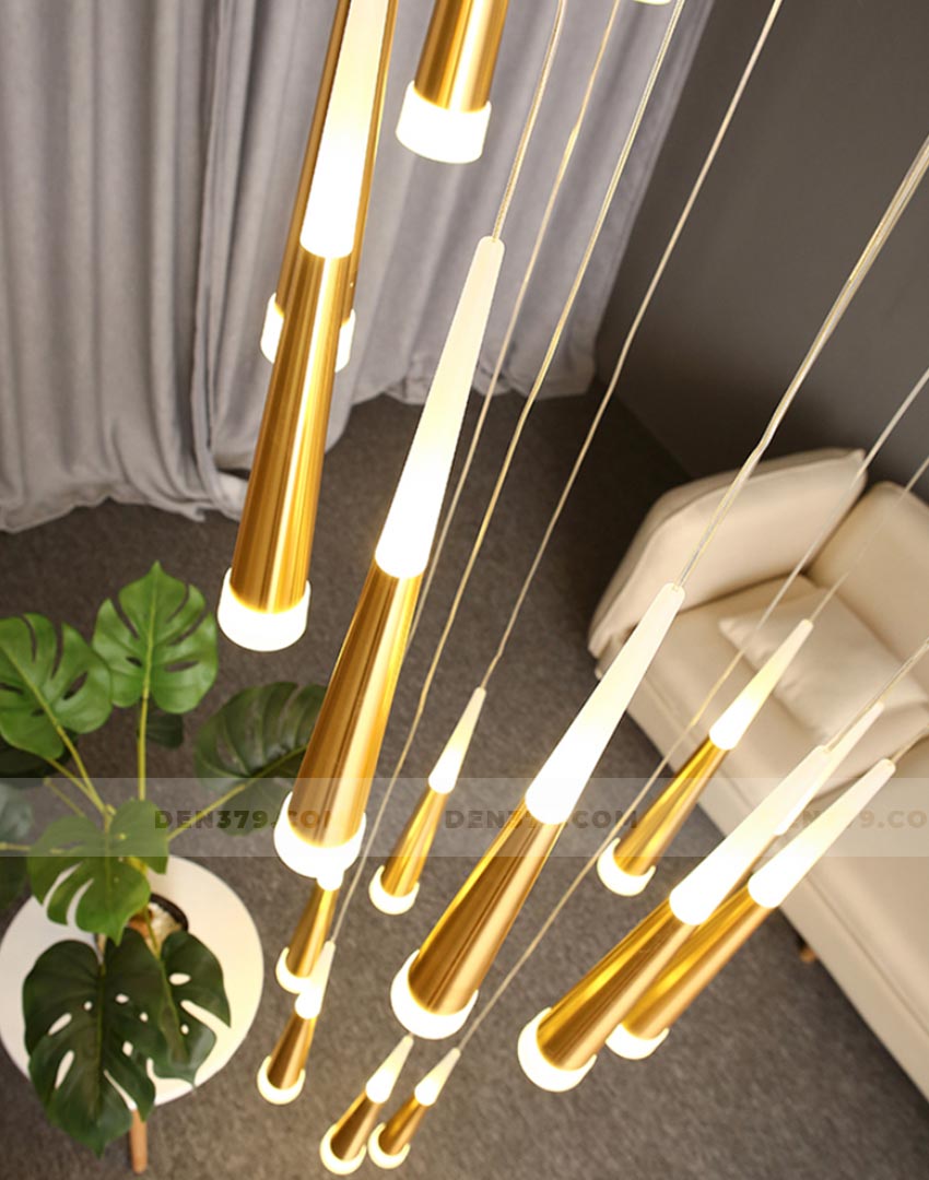 Đèn chùm thả thông tầng cầu thang DTNT 6894A, KD6017, PH9-TH8004