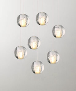 Đèn thả trang trí thủy tinh giọt nước hiện đại T2002