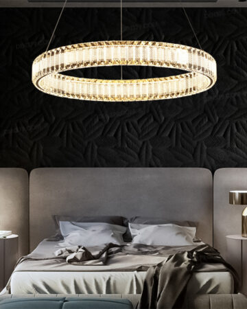 Đèn thả vòng tròn pha lê trang trí TH8340